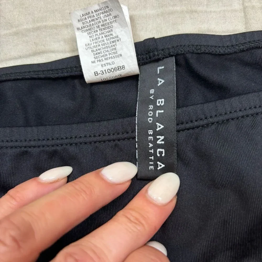 Ladies La Blanca Brand Black‎ Moderate Coverage Bikini Bottoms Size 8